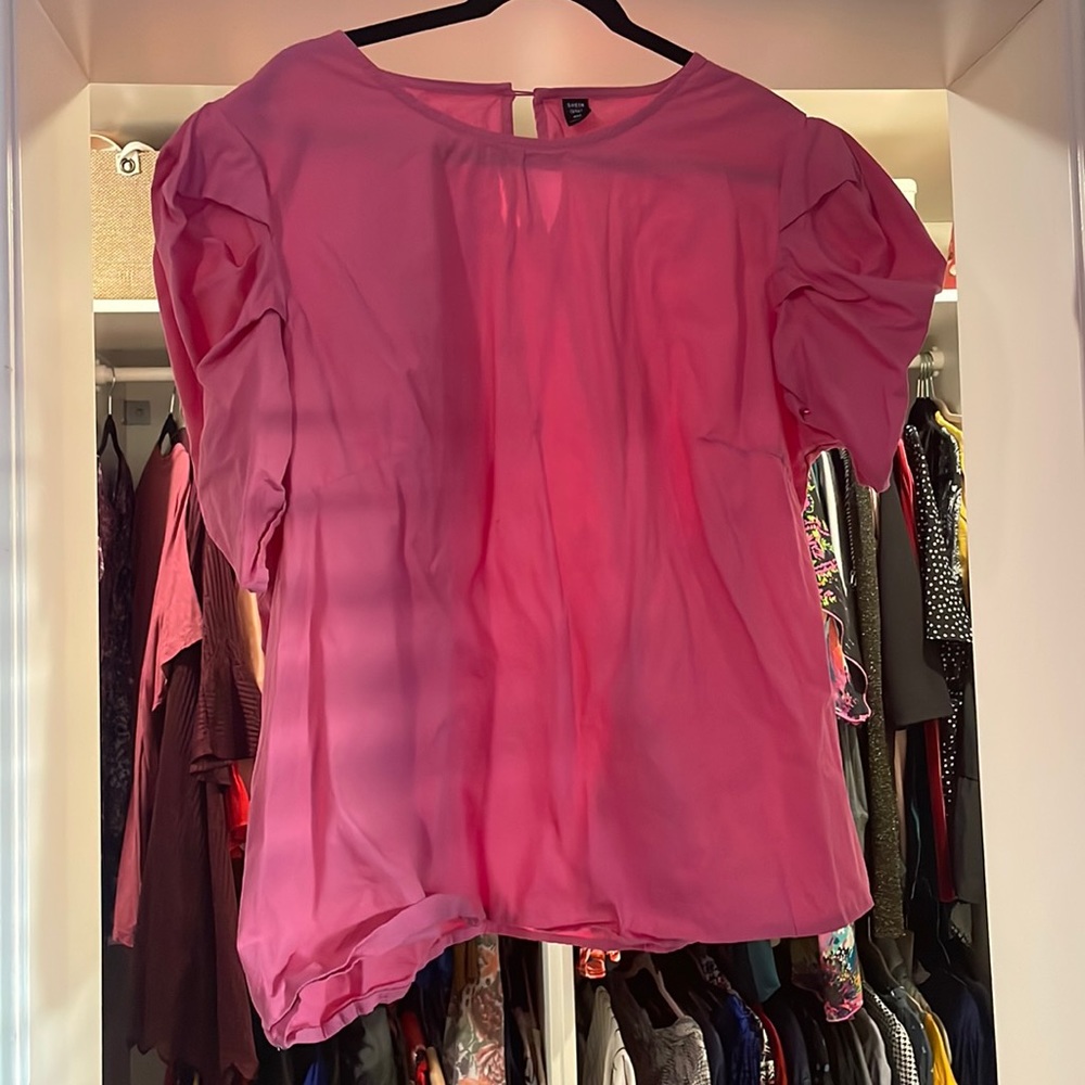 Hot pink dress shirt